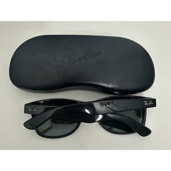 Ray Ban RB 2132 New Wayfarer Sunglasses-Black With Case - Picture 10 of 10